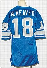 Early 1970s Herman Weaver Detroit Lions Game-Used Home Jersey