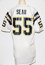 1994 Junior Seau San Diego Chargers Game-Used Road Jersey