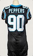 2004 Julius Peppers Carolina Panthers Game-Used Home Jersey