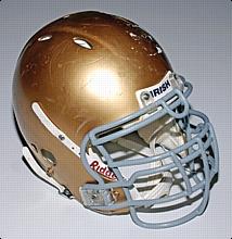 2005 Derek Landri Notre Dame BCS Game-Used Helmet (Notre Dame-Steiner LOA)