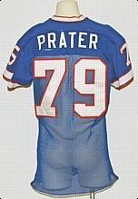 1981-1984 Robert Geathers / Dean Prater Buffalo Bills Game-Used & Autod Home Jersey (JSA)