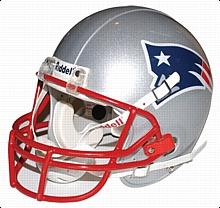 Circa 2000 Tom Brady Rookie Era New England Patriots Game-Used Helmet 