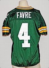 2004 Brett Favre Green Bay Packers Game-Used Home Jersey