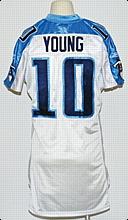 2006 Vince Young Rookie Tennessee Titans Game-Used Road Jersey 
