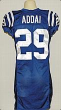 2006 Joseph Addai Rookie Indianapolis Colts Game-Used Home Jersey (Championship Season)