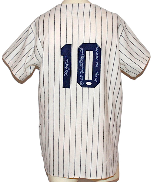 Lot Detail - Phil Rizzuto NY Yankees Autographed Mitchell & Ness