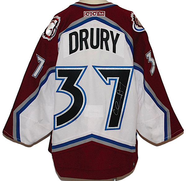 Chris Drury Colorado 2001 Buffalo 2005 2006 Tampa Bay 1995 Ice Hockey Jersey  - China Cool Hockey Jerseys and Hockey Jerseys for Sale price
