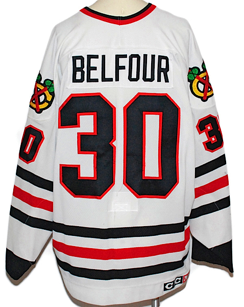 NHL Chicago Blackhawks Vintage #30 Ed Belfour Jersey