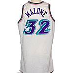 1997-1998 Karl Malone Utah Jazz Game-Used Home Jersey