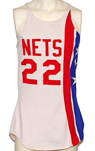 1974-1975 Ed Manning NY Nets ABA Game-Used Home Jersey