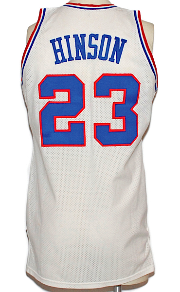 1986-1987 Roy Hinson Philadelphia 76ers Game-Used Home Jersey