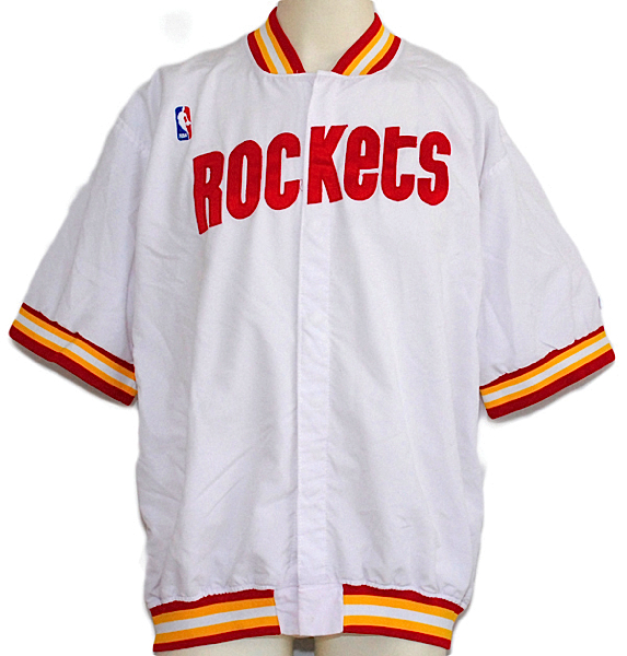 Lot Detail - 1992-1993 Hakeem Olajuwon Houston Rockets Worn Warm-Up Jacket