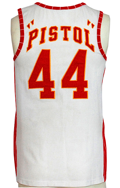 1973-1974 Pistol Pete Maravich Atlanta Hawks Game-Used Home Jersey (Photo Match)