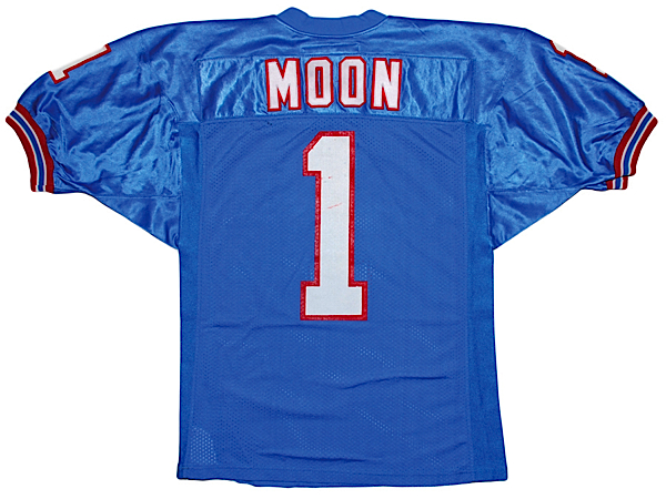 1990 Warren Moon Houston Oilers Game-Used Home Jersey (Equipment Manager LOA)