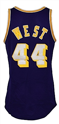 1973-1974 Jerry West Los Angeles Lakers Game-Used & Autographed Road Jersey (JSA)
