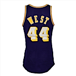 1973-1974 Jerry West Los Angeles Lakers Game-Used & Autographed Road Jersey (JSA)