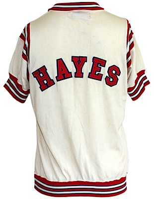 Circa 1967 Elvin Hayes Houston Cougars Home Worn Shooting Shirt