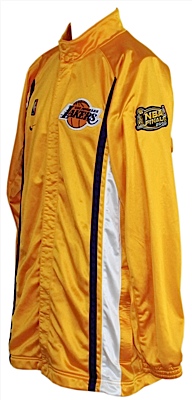 2000 Kobe Bryant LA Lakers NBA Finals Worn Warm-Up Jacket (World Championship Season)