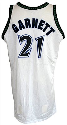 2002-2003 Kevin Garnett Minnesota Timberwolves Game-Used Home Uniform (2) (Team Letters)