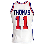 Circa 1984 Isiah Thomas Detroit Pistons Game-Used & Autographed Home Jersey (JSA)