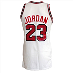 1986-1987 Michael Jordan Chicago Bulls Game-Used Home Jersey