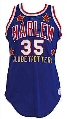 1980s Geese Ausbie Harlem Globetrotters Game-Used Road Jersey