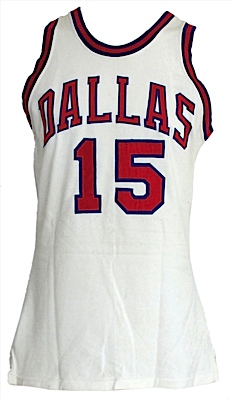 1972-1973 Ron Franz Dallas Chaparrals ABA Game-Used Home Jersey