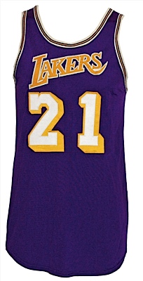 1971-1972 Flynn Robinson Los Angeles Lakers Game-Used Road Jersey