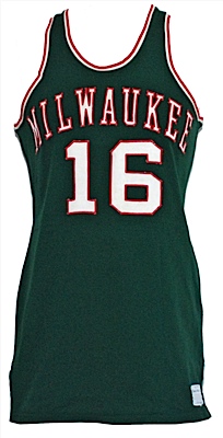 1969-1970 Fred Crawford Milwaukee Bucks Game-Used Road Jersey