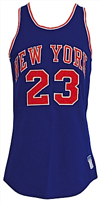 1971-1972 Luther Rackley NY Knicks Game-Used Road Jersey