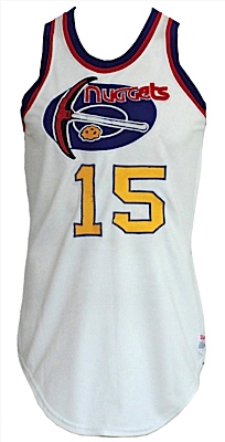 1975-1976 Chuck Williams/Price Denver Nuggets ABA Game-Used Home Jersey