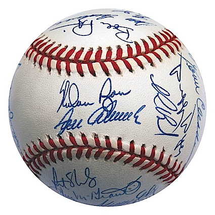 1969 NY Mets Team Autographed Baseball (World Champions) (Reunion) (JSA)