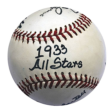 1933 All-Stars Autographed Baseball (Reunion) (JSA)