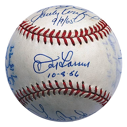 Perfect Game Pitchers Autographed Baseball (JSA)