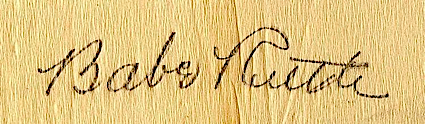 Babe Ruth Autographed Hot Dog Napkin (JSA)