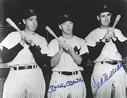 Two Mickey Mantle & Others Autographed Photos From the Whitey Ford Collection (Ford LOA) (JSA)