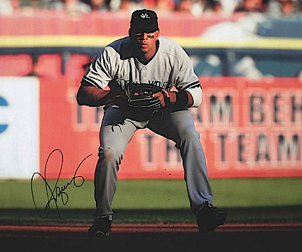 Alex Rodriguez NY Yankees Autographed Canvas Photo (JSA)