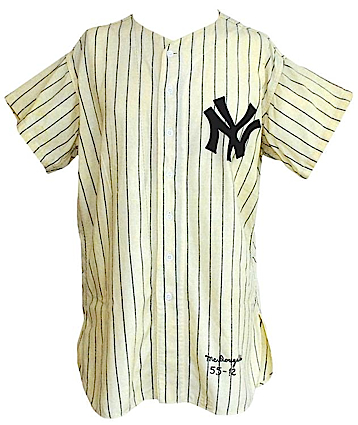 1955 Gil McDougald New York Yankees Game-Used Home Flannel Jersey