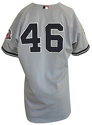 2003 Andy Pettitte New York Yankees Game-Used World Series Jersey (Yankees-Steiner LOA) (MEARS A10)