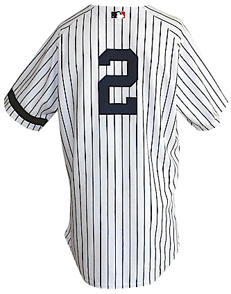 2007 Derek Jeter NY Yankees Game-Used & Autographed Home Jersey (Inscribed Game-Used) (Yankees-Steiner LOA) (JSA)