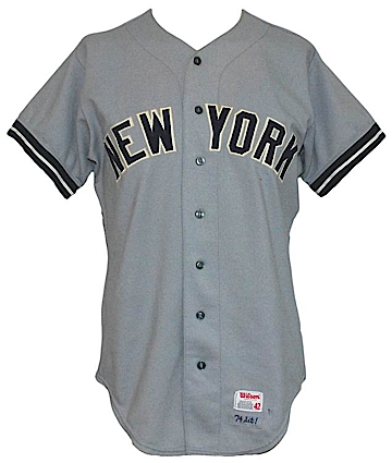 1974 Mel Stottlemyre New York Yankees Game-Used Road Jersey