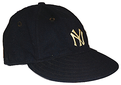 Early 1940s Phil Rizzuto Rookie Era NY Yankees Game-Used Cap