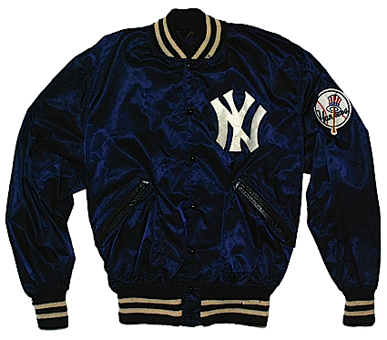 Mid 1970s Whitey Ford NY Yankees Coaches Worn Bench Jacket