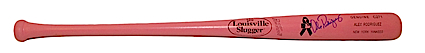 Alex Rodriguez NY Yankees Autographed Mothers Day Pink Bat (JSA)