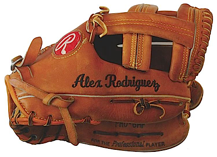 2000 Alex Rodriguez Seattle Mariners/Texas Rangers Game-Used Glove (Bat Boy LOA)