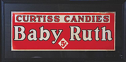 Framed Vintage Baby Ruth Advertisement 