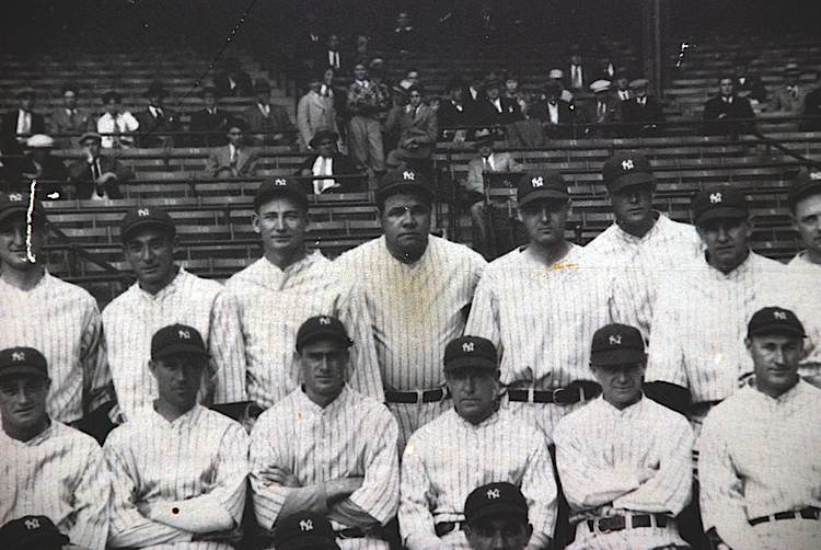 Lot Detail - Original 1927 NY Yankees Team Photo That Hung in