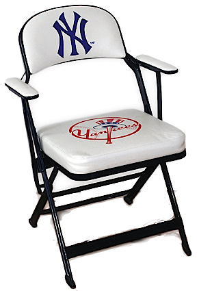 2007 Joba Chamberlain NY Yankees Locker Room Chair (Yankees-Steiner LOA)