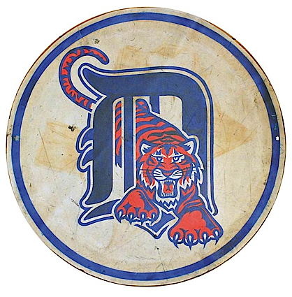 1990s Detroit Tigers Visitors Dugout Logo From Yankee Stadium (Yankees-Steiner LOA)