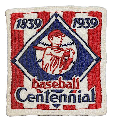 Original 1839-1939 Baseball Centennial Patch